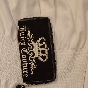 Juicy Couture Black and White Crown Wallet